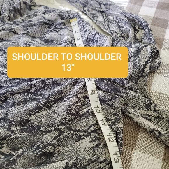 FAVLUX Snake Print Sheer Lined Dress Small - Picture 9 of 14